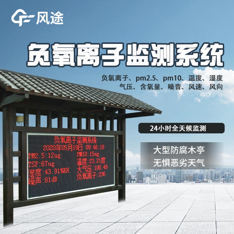 公園20分鐘效應，用負氧離子監測站保衛環境